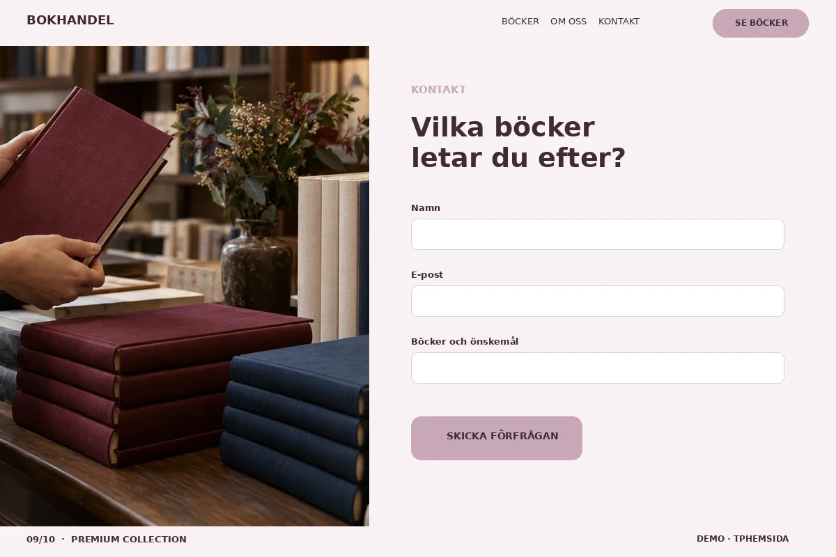 Premium Collection – Kontakt för bokhandel