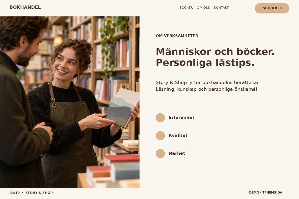 Story & Shop – Om bokhandeln för bokhandel