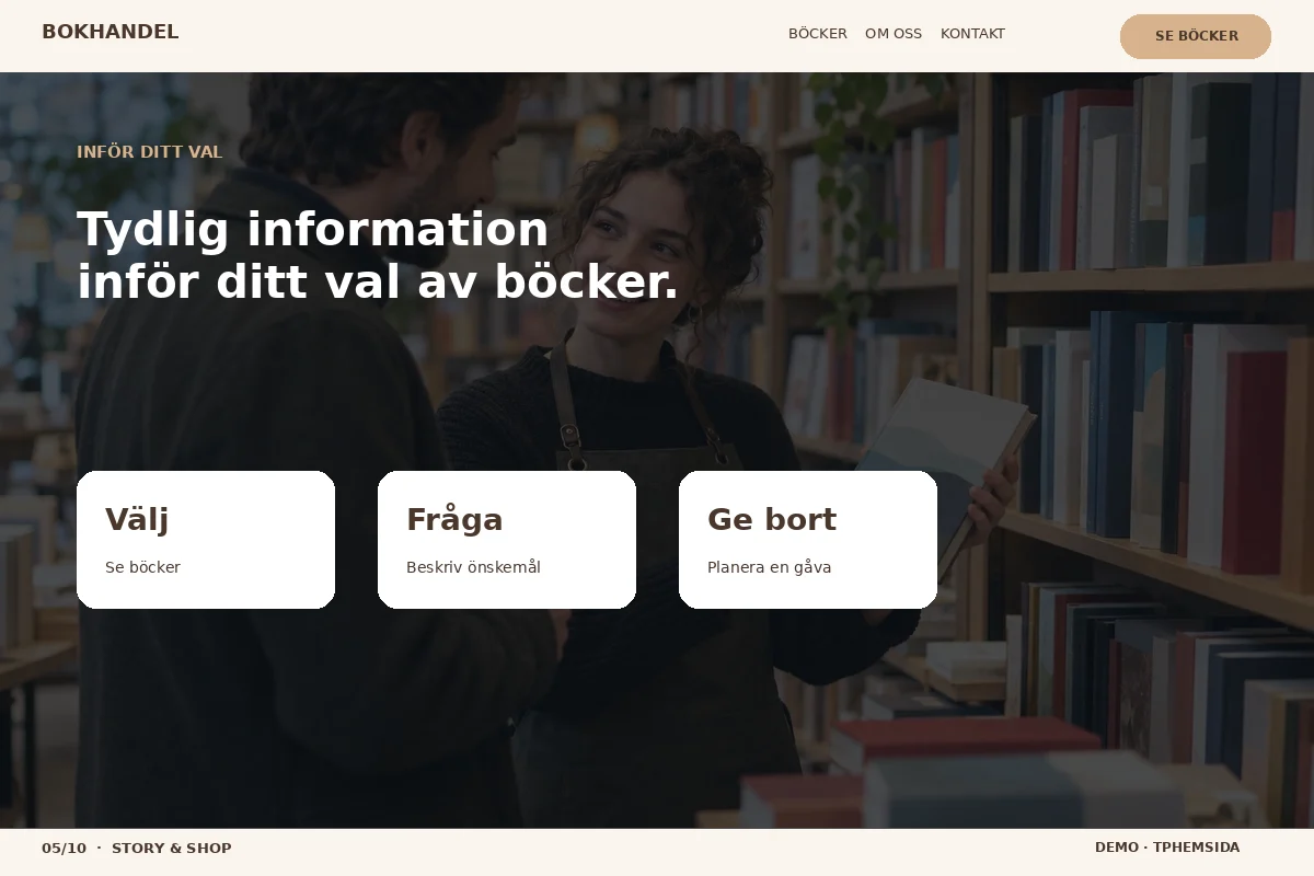Story & Shop – Inför ditt val för bokhandel