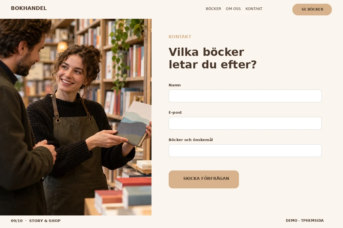 Story & Shop – Kontakt för bokhandel