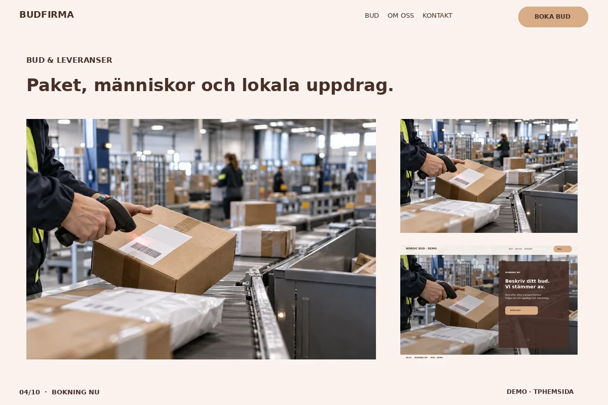 Bokning Nu – Budgalleri för budfirma