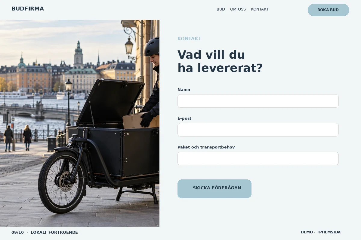 Lokalt Förtroende – Kontakt för budfirma