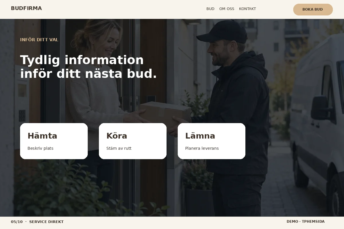 Service Direkt – Inför ditt val för budfirma