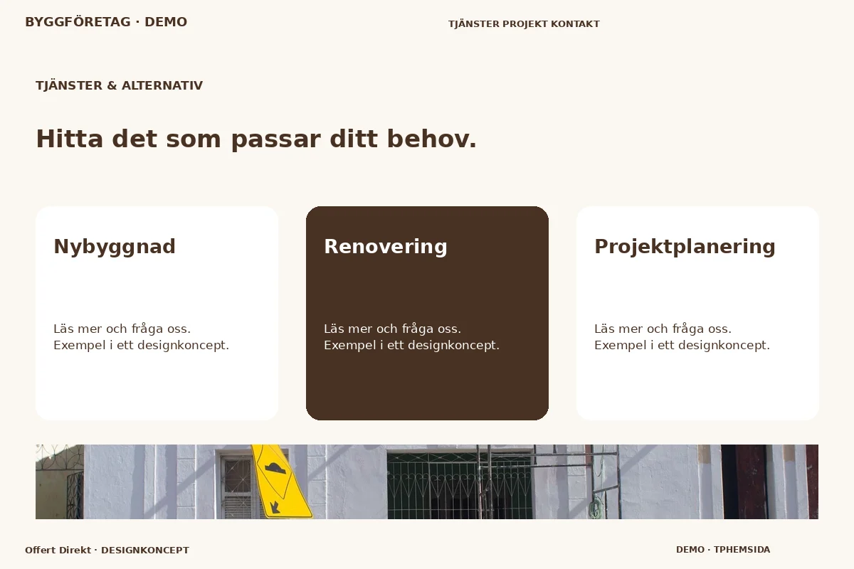 Offert Direkt – Tjänster & alternativ för byggföretag