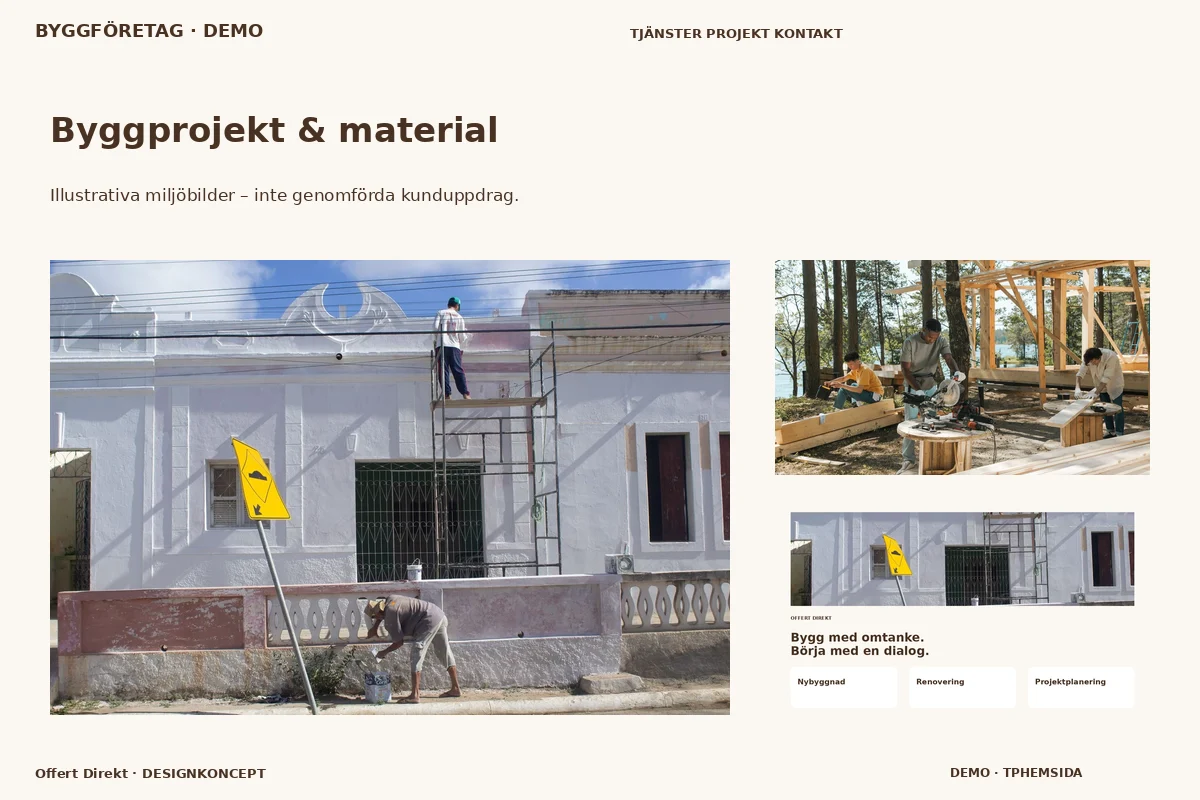 Offert Direkt – Byggprojekt & material för byggföretag