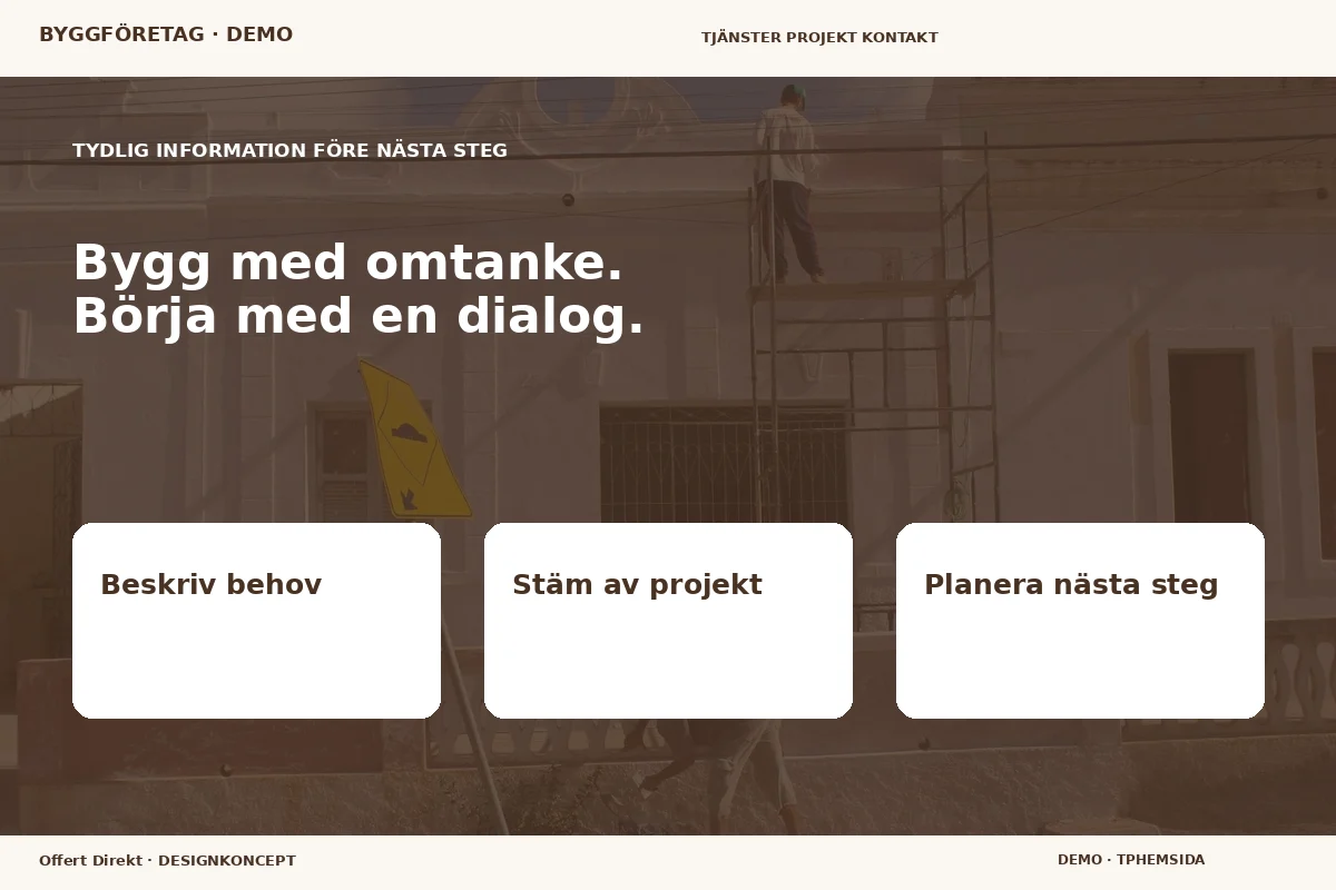 Offert Direkt – Inför ditt val för byggföretag