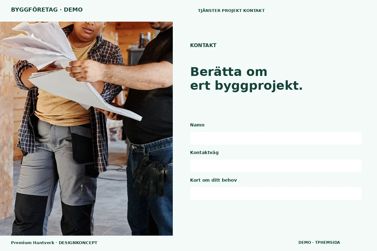 Premium Hantverk – Kontakt för byggföretag