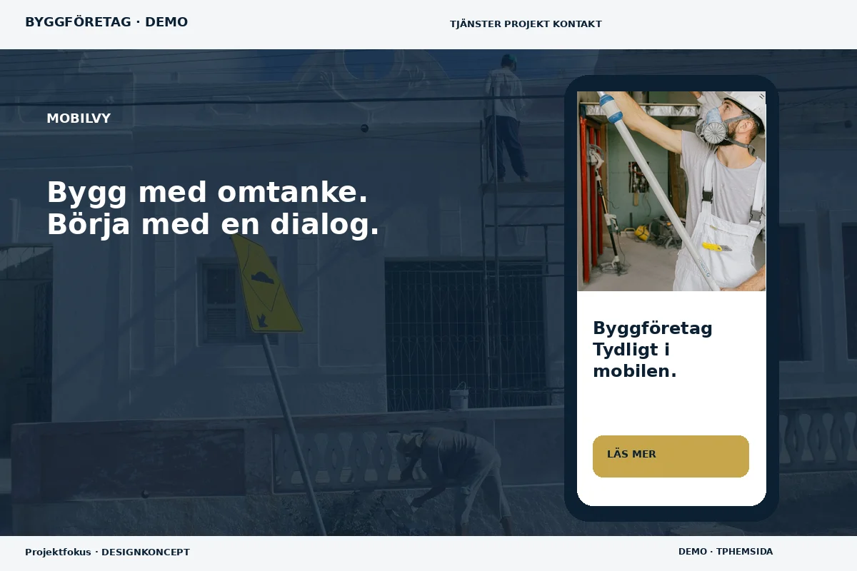 Projektfokus – Mobilvy för byggföretag