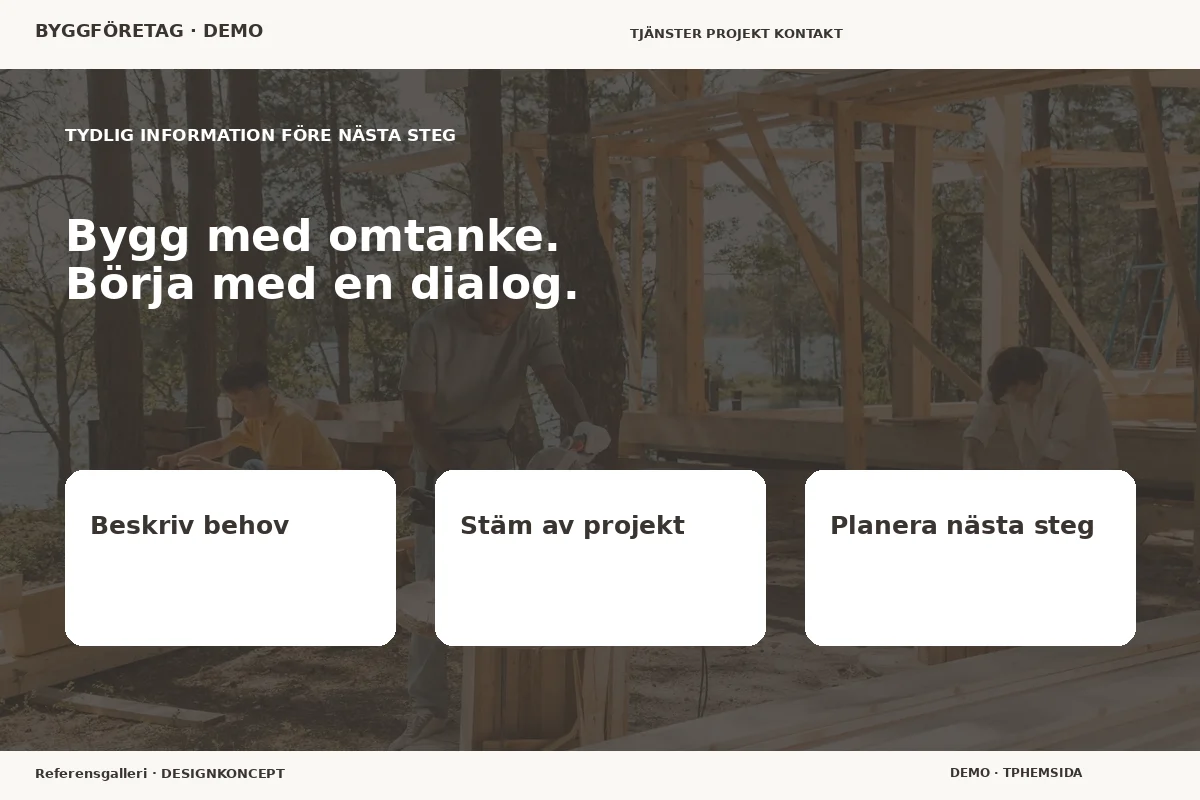 Referensgalleri – Inför ditt val för byggföretag