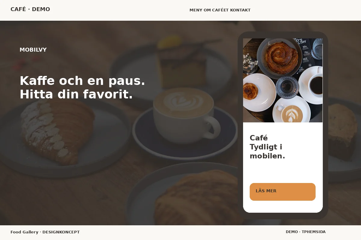 Food Gallery – Mobilvy för café