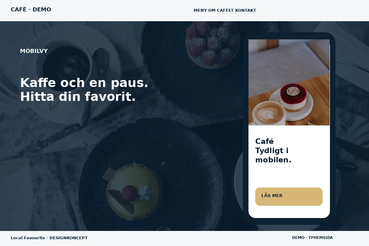 Local Favourite – Mobilvy för café