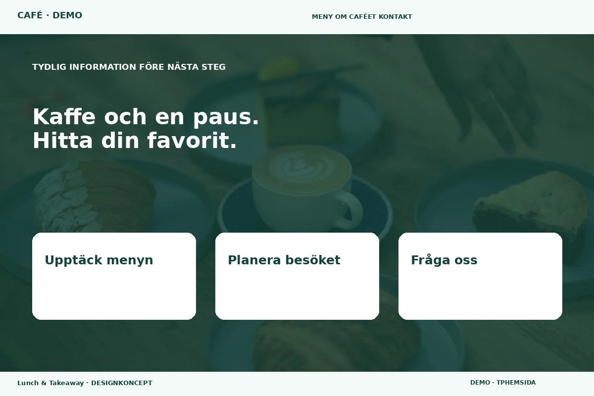 Lunch & Takeaway – Inför ditt val för café