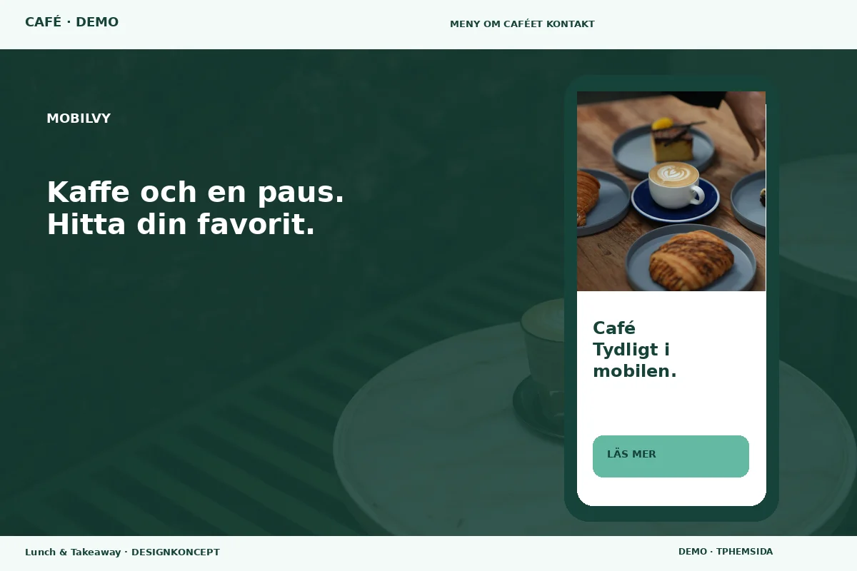 Lunch & Takeaway – Mobilvy för café