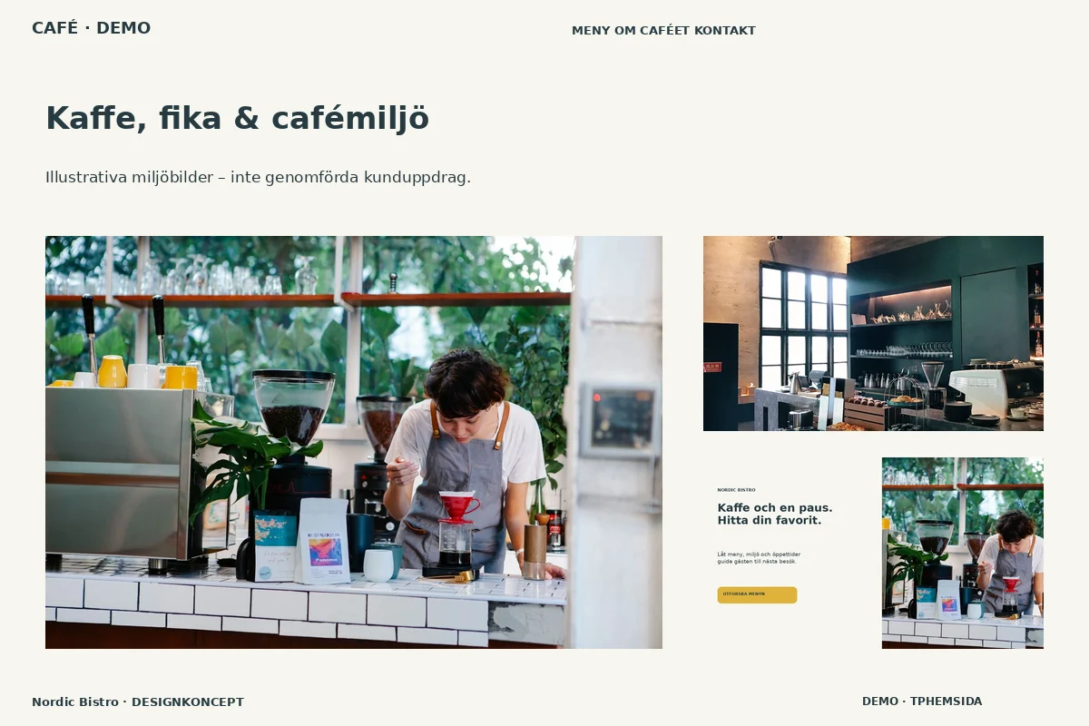 Nordic Bistro – Kaffe, fika & cafémiljö för café