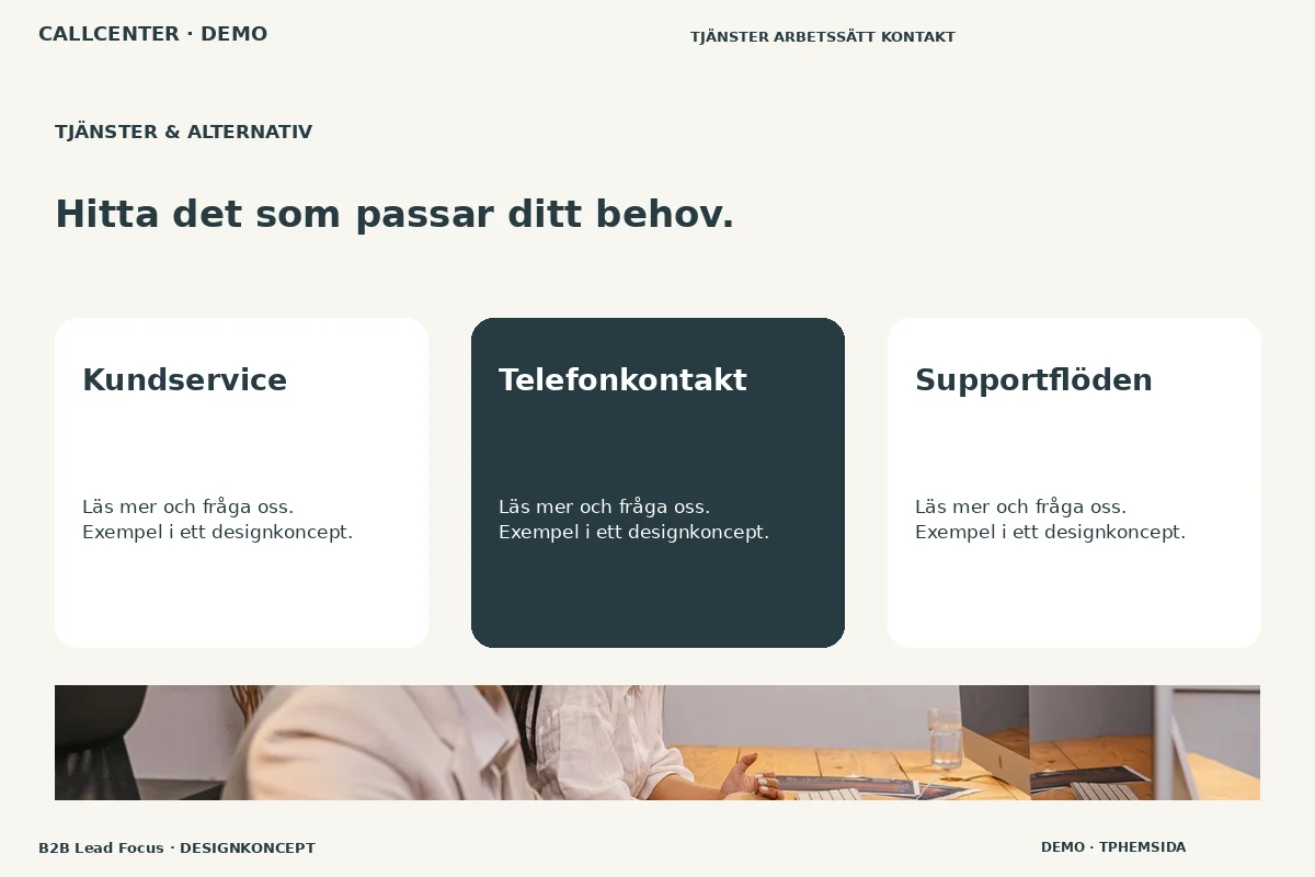 B2B Lead Focus – Tjänster & alternativ för callcenter