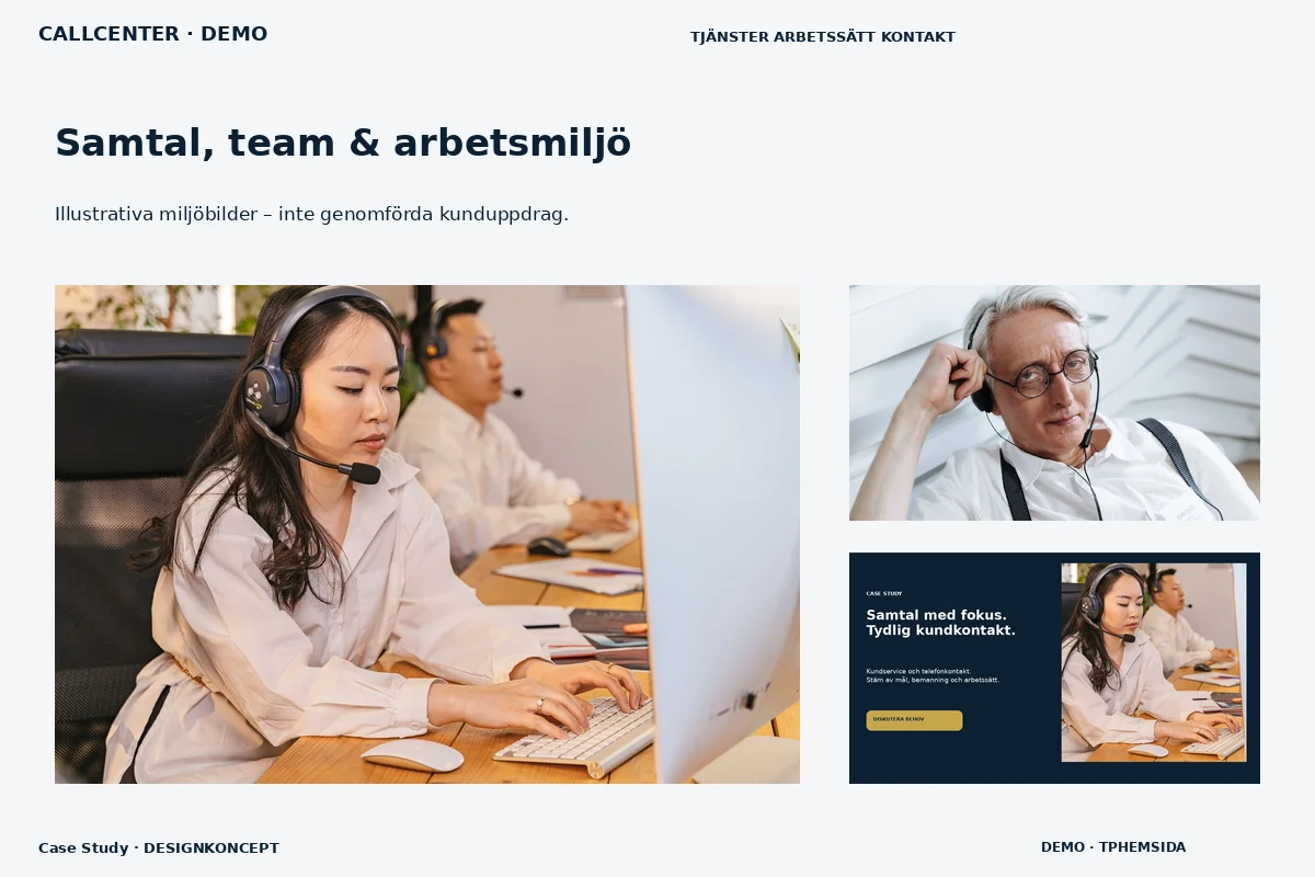 Case Study – Samtal, team & arbetsmiljö för callcenter