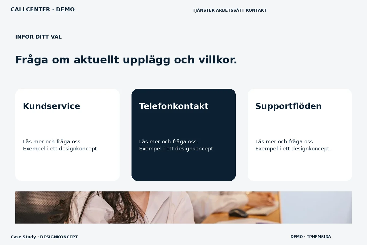 Case Study – Alternativ & villkor för callcenter