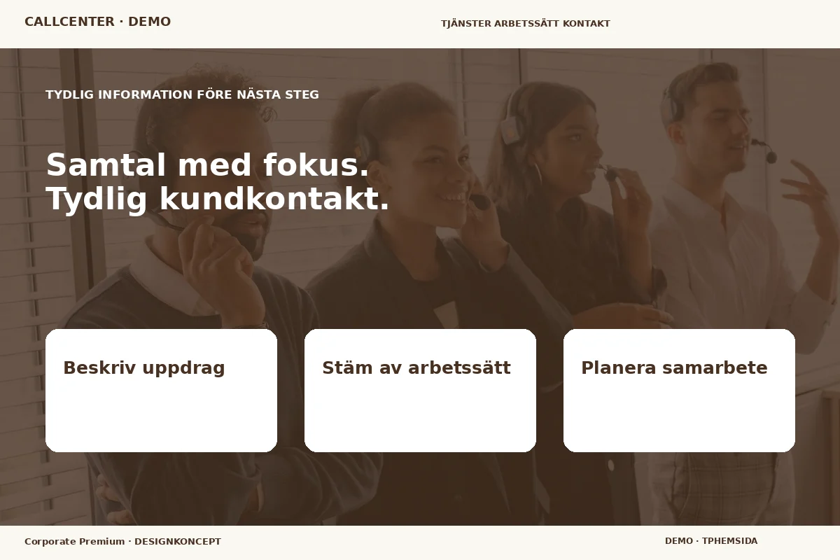 Corporate Premium – Inför ditt val för callcenter