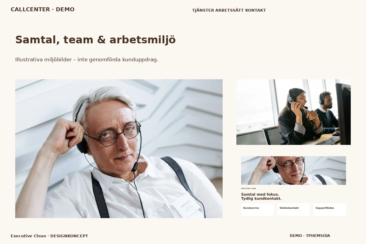 Executive Clean – Samtal, team & arbetsmiljö för callcenter
