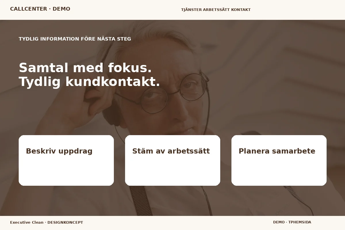 Executive Clean – Inför ditt val för callcenter