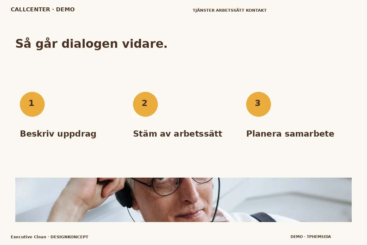 Executive Clean – Så fungerar dialogen för callcenter