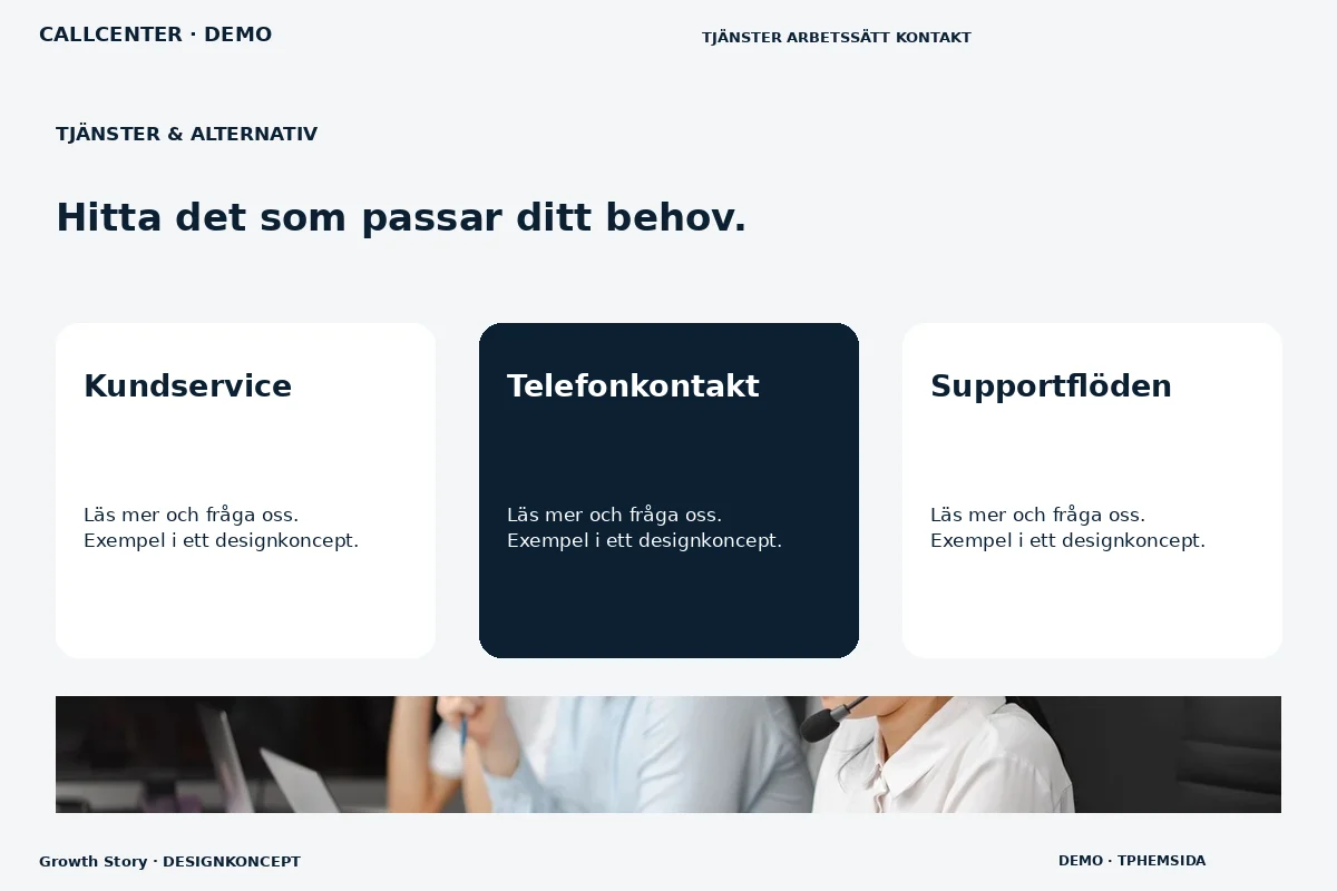 Growth Story – Tjänster & alternativ för callcenter