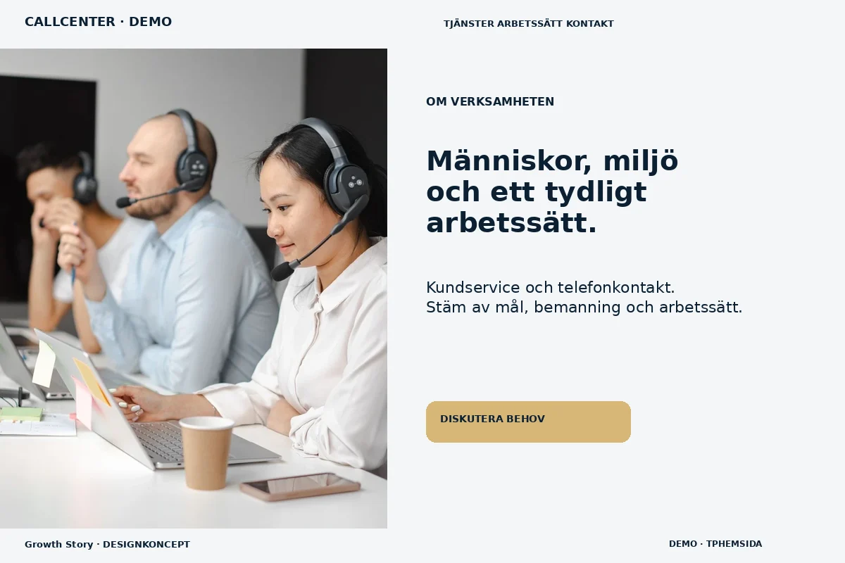 Growth Story – Om verksamheten för callcenter