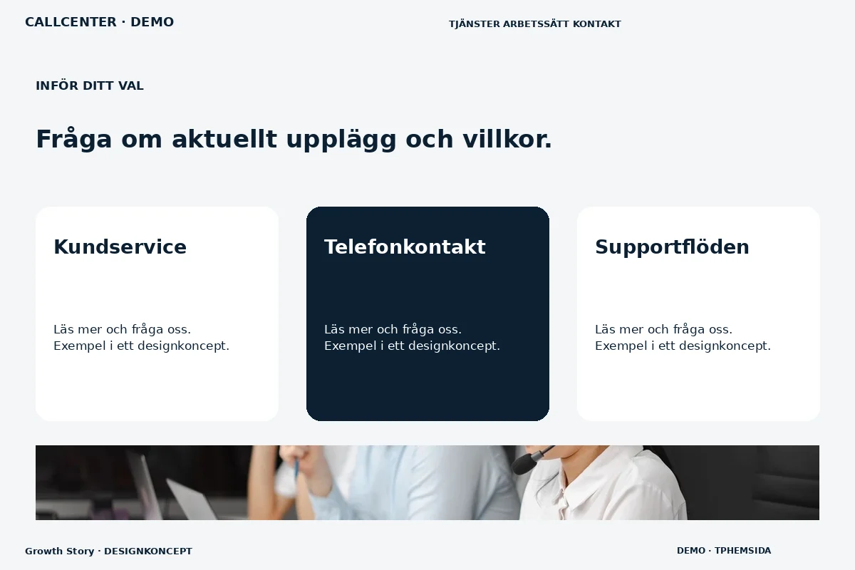 Growth Story – Alternativ & villkor för callcenter