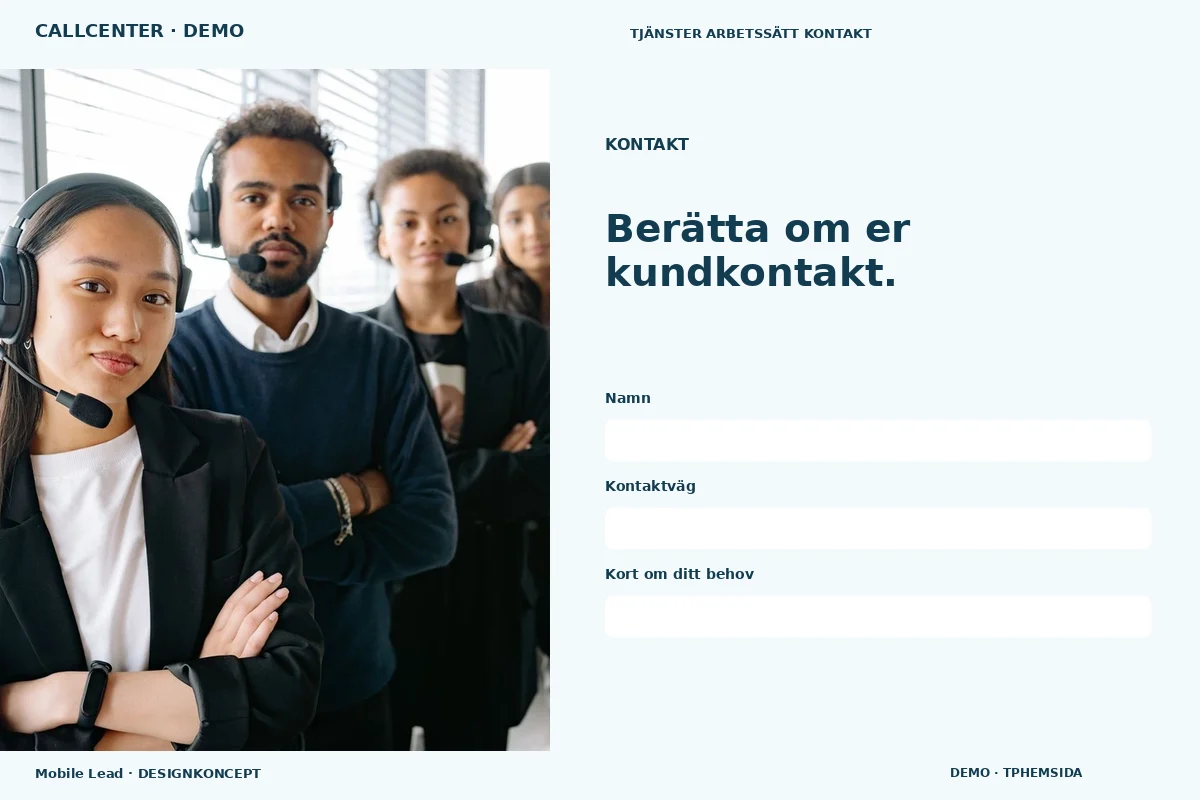 Mobile Lead – Kontakt för callcenter