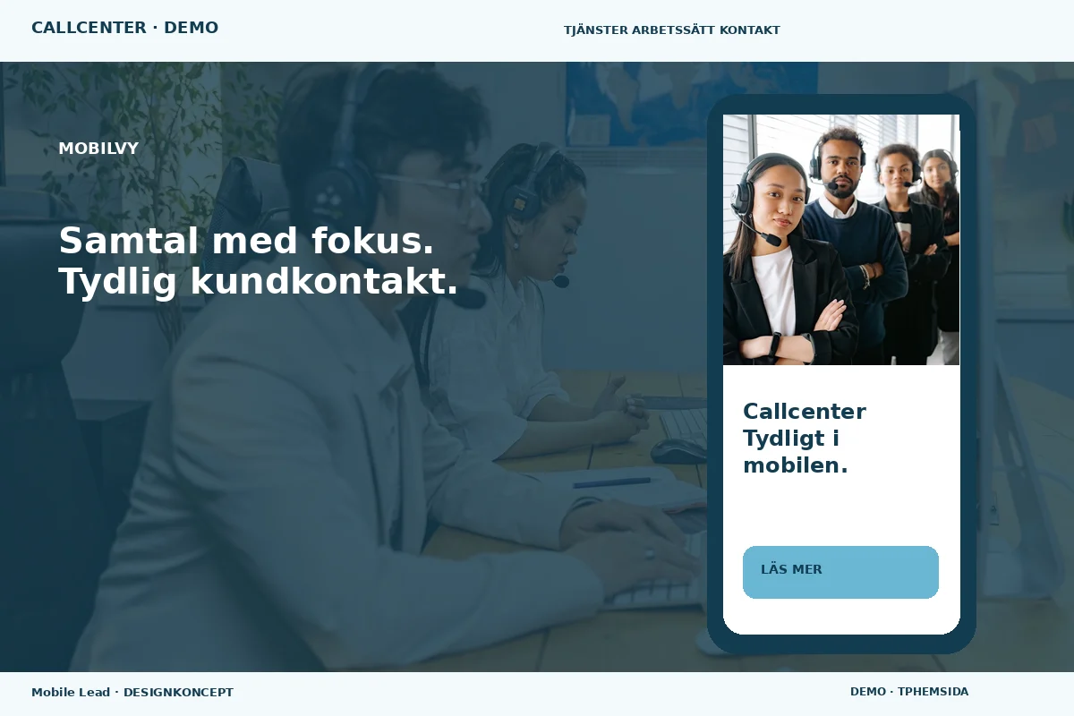 Mobile Lead – Mobilvy för callcenter