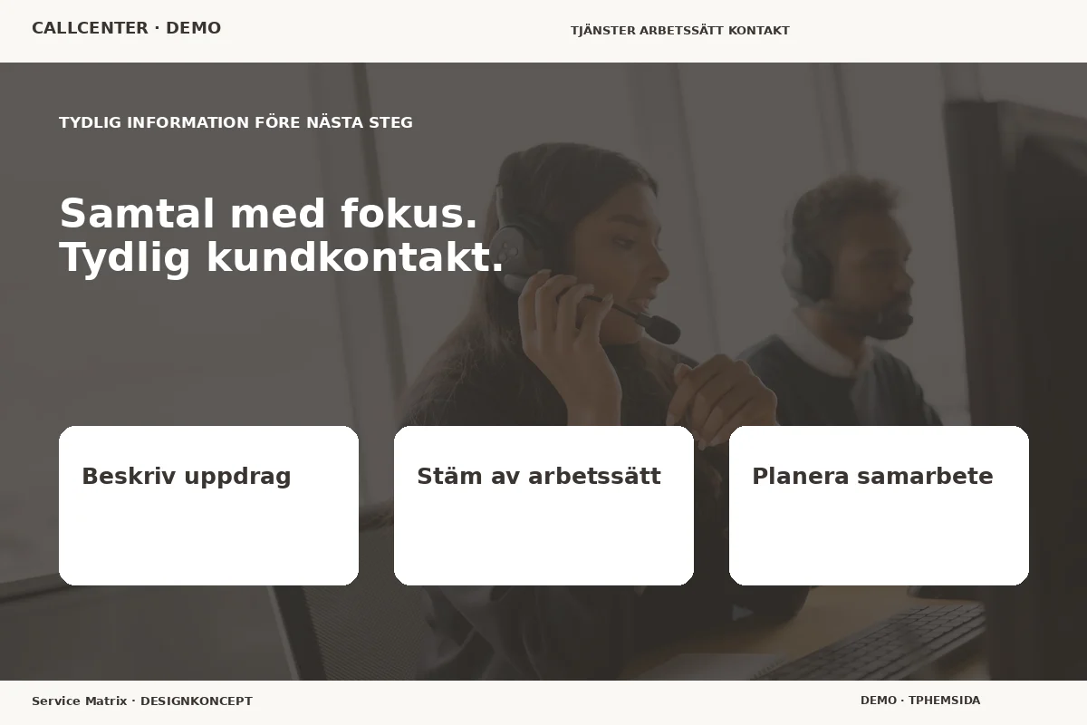 Service Matrix – Inför ditt val för callcenter