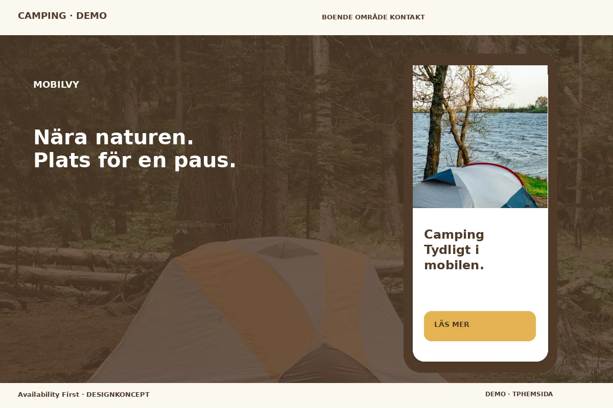 Availability First – Mobilvy för camping
