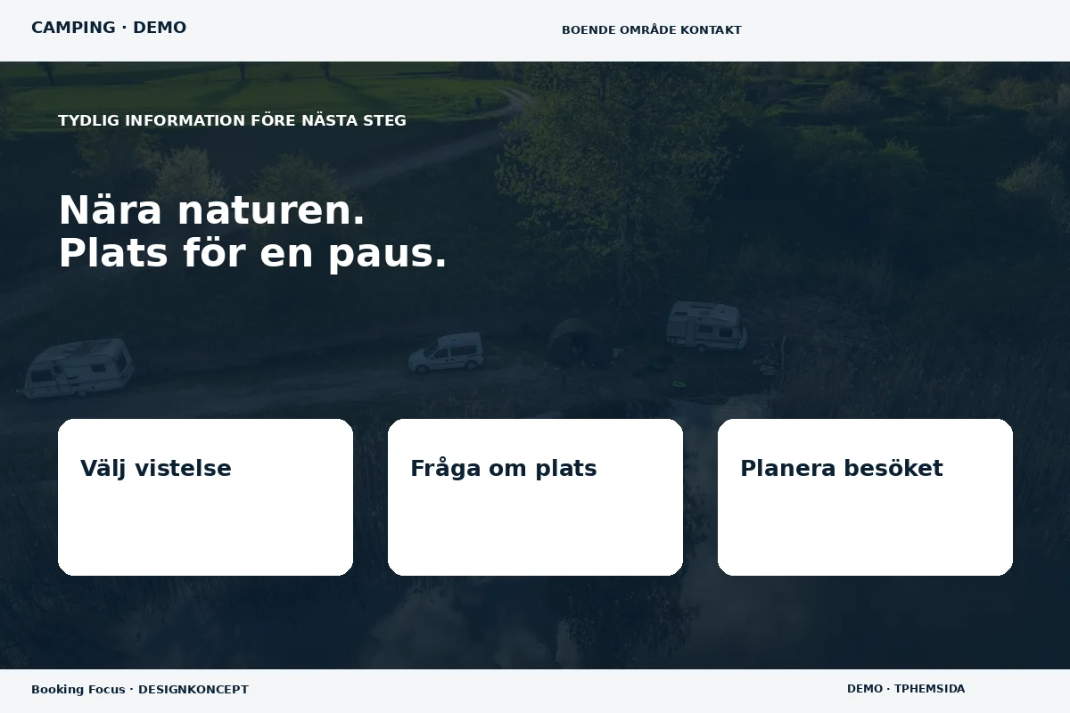 Booking Focus – Inför ditt val för camping