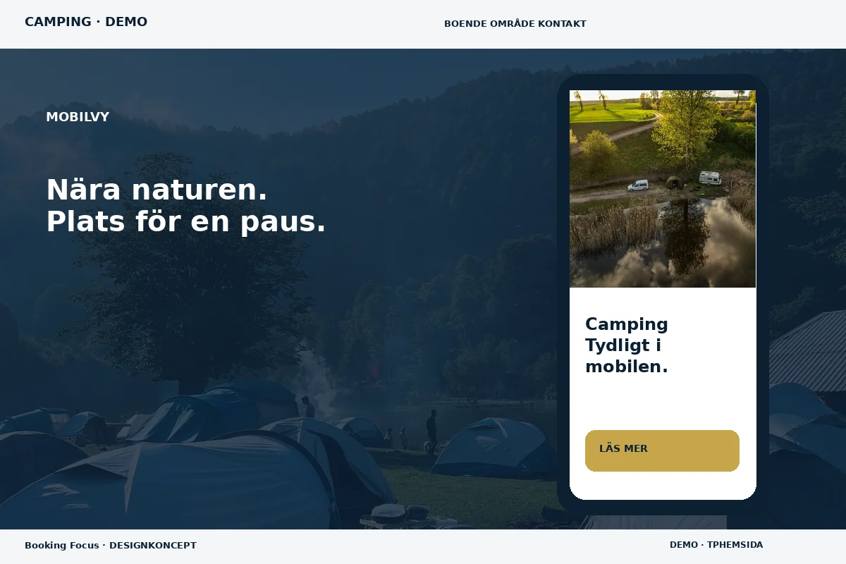 Booking Focus – Mobilvy för camping