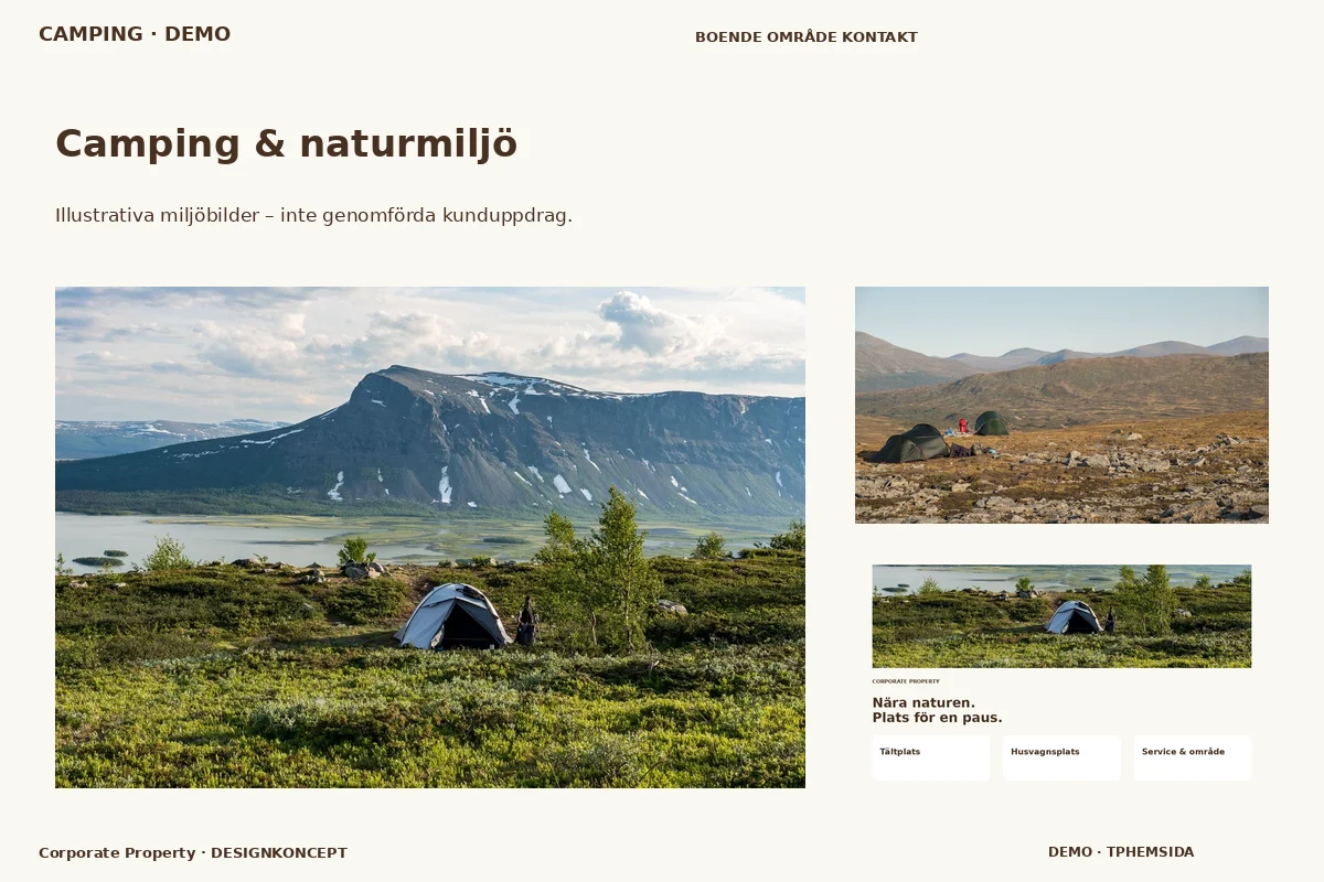 Corporate Property – Camping & naturmiljö för camping