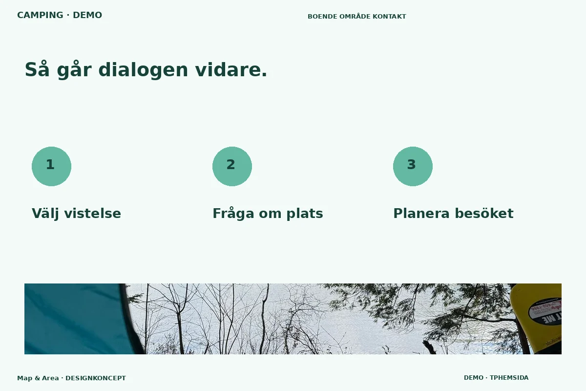 Map & Area – Så fungerar dialogen för camping
