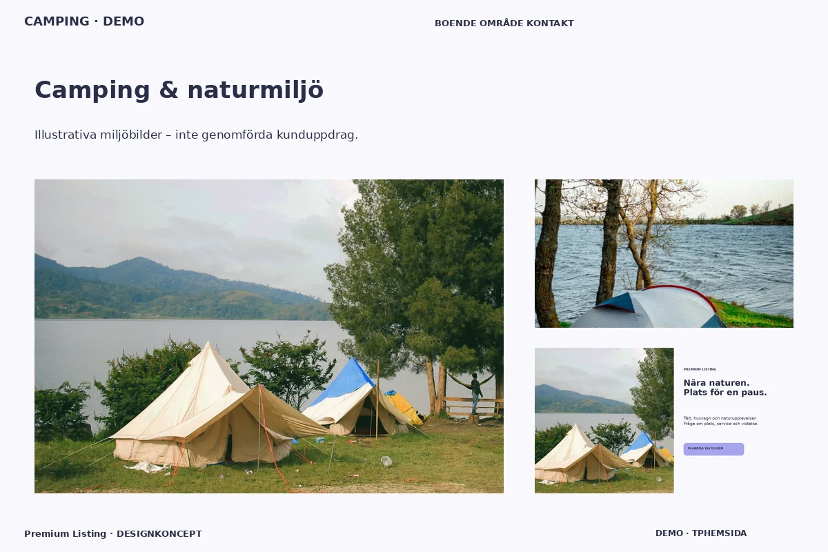 Premium Listing – Camping & naturmiljö för camping