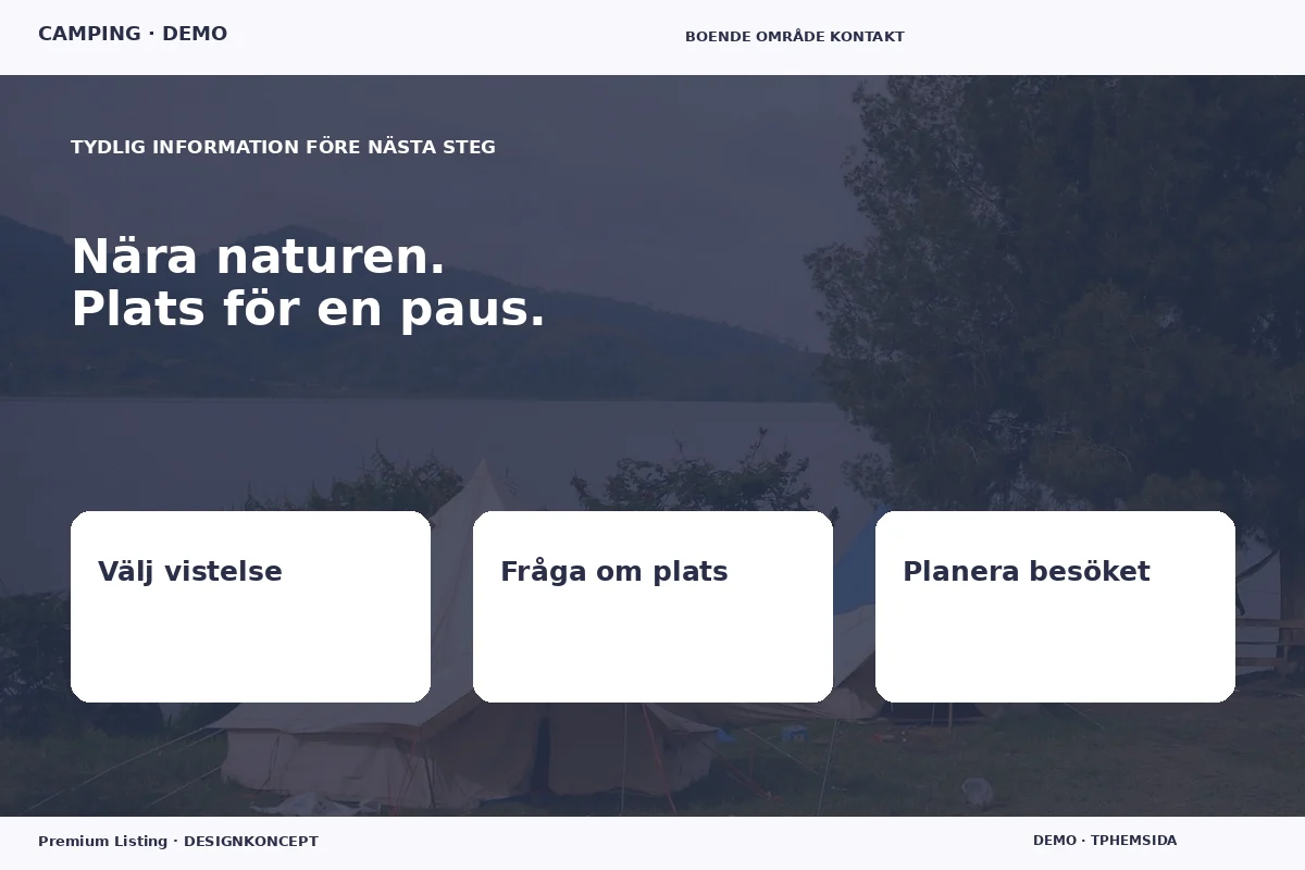Premium Listing – Inför ditt val för camping