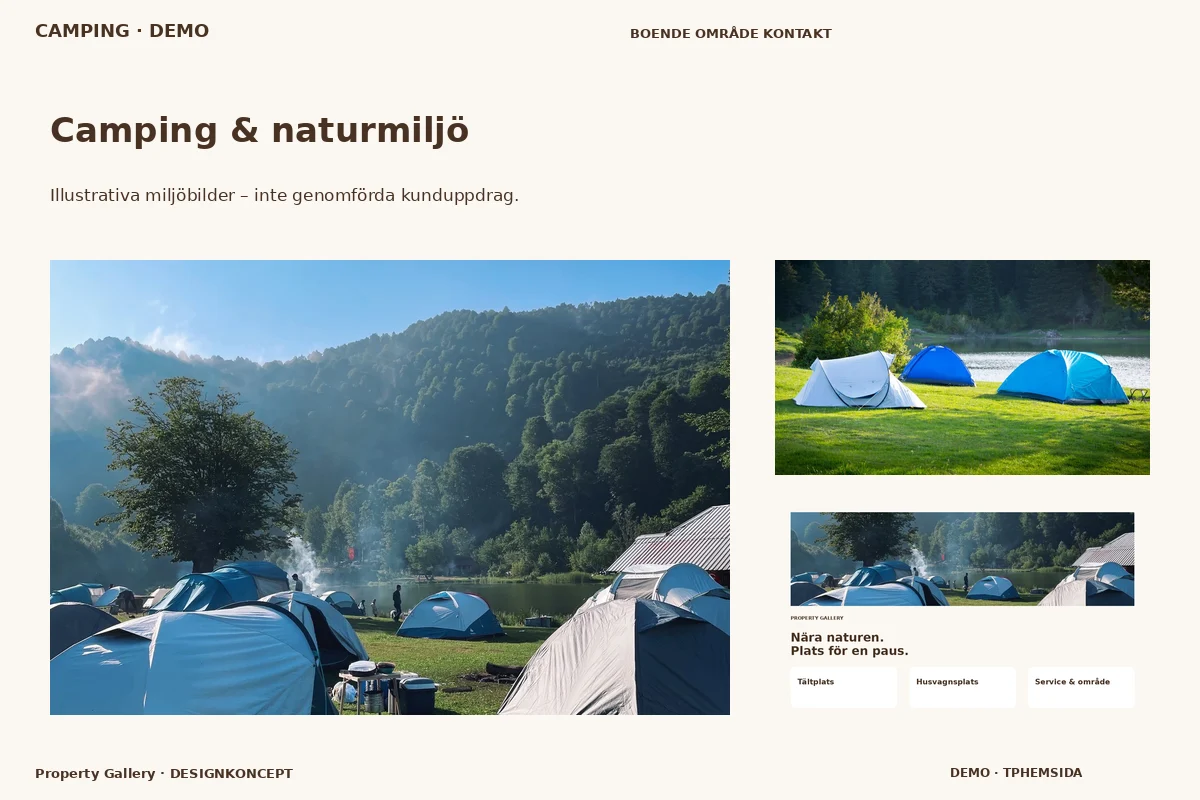 Property Gallery – Camping & naturmiljö för camping