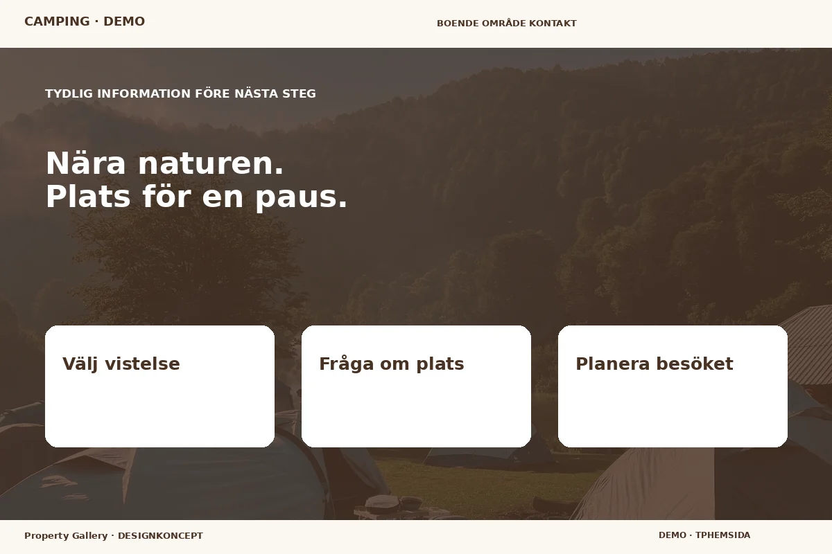 Property Gallery – Inför ditt val för camping