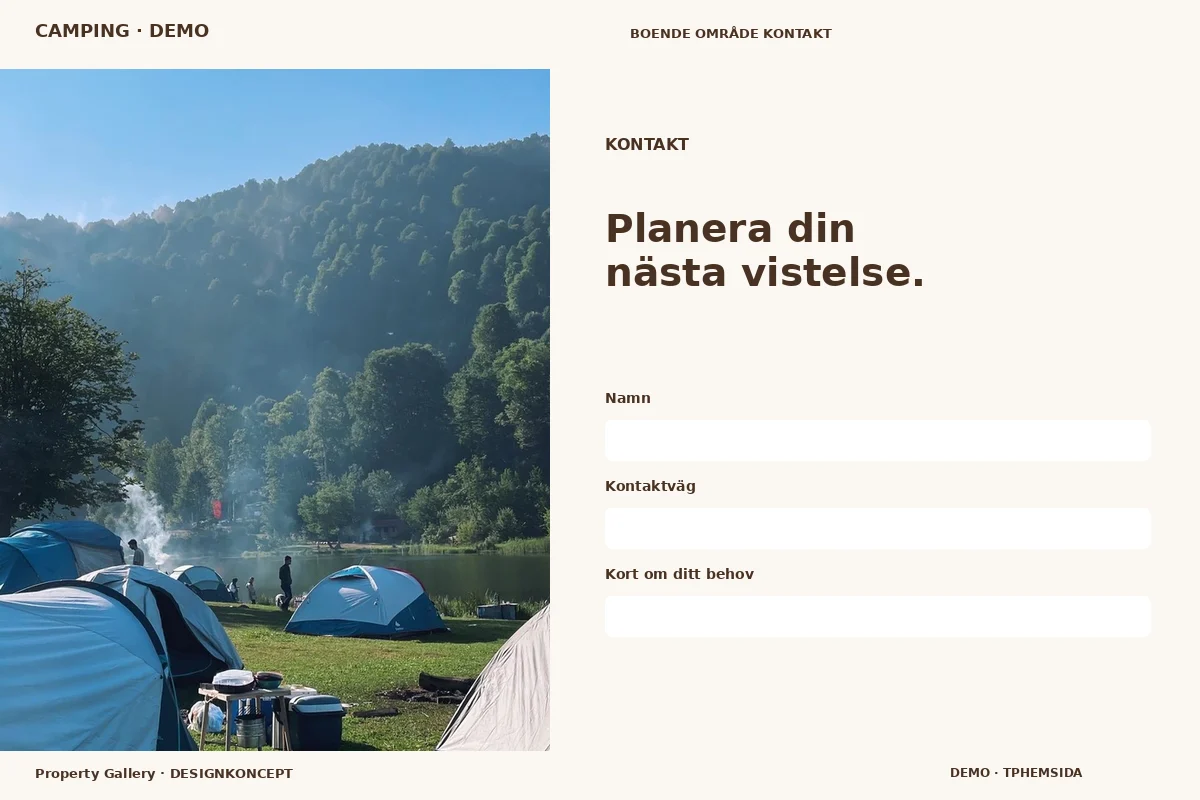 Property Gallery – Kontakt för camping