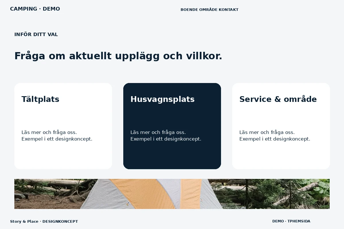Story & Place – Alternativ & villkor för camping