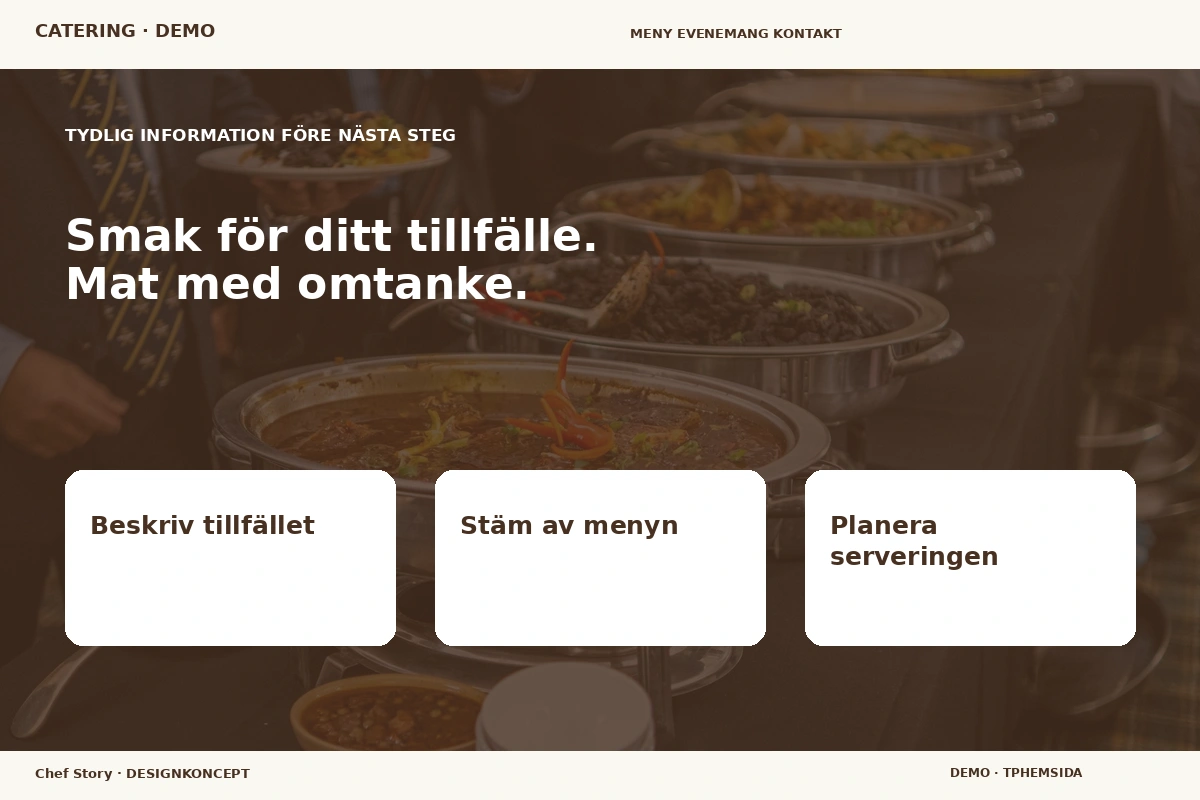 Chef Story – Inför ditt val för catering