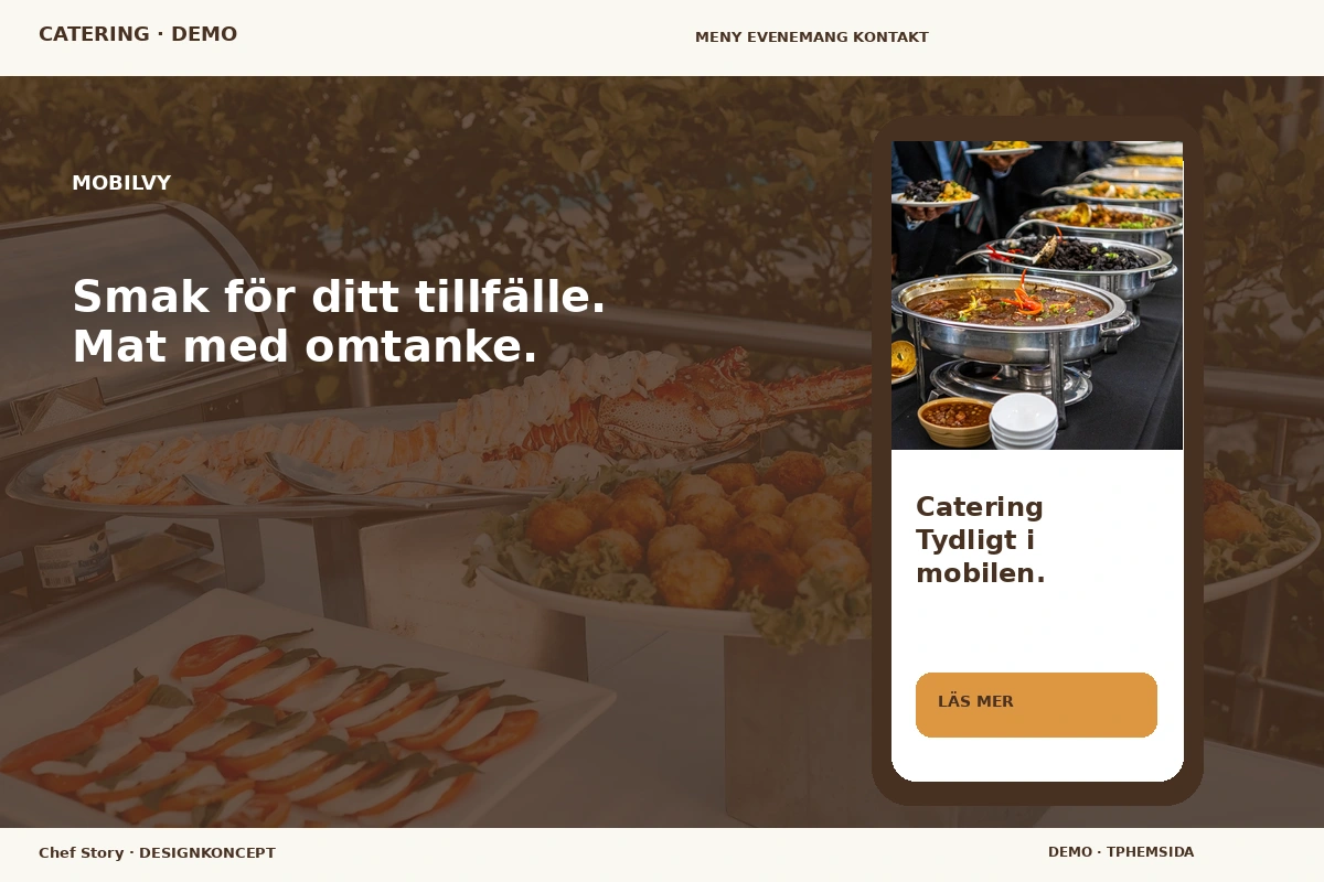 Chef Story – Mobilvy för catering