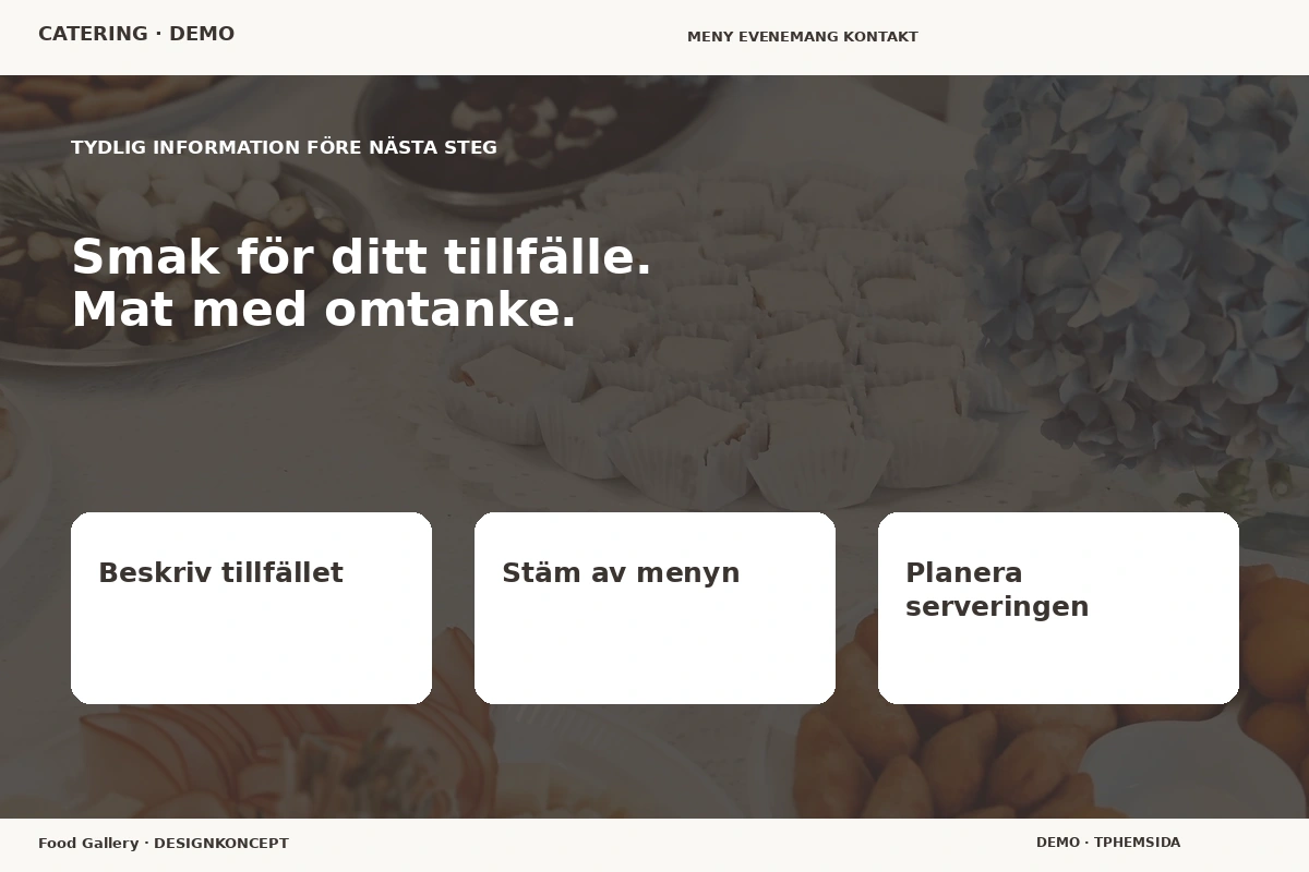 Food Gallery – Inför ditt val för catering