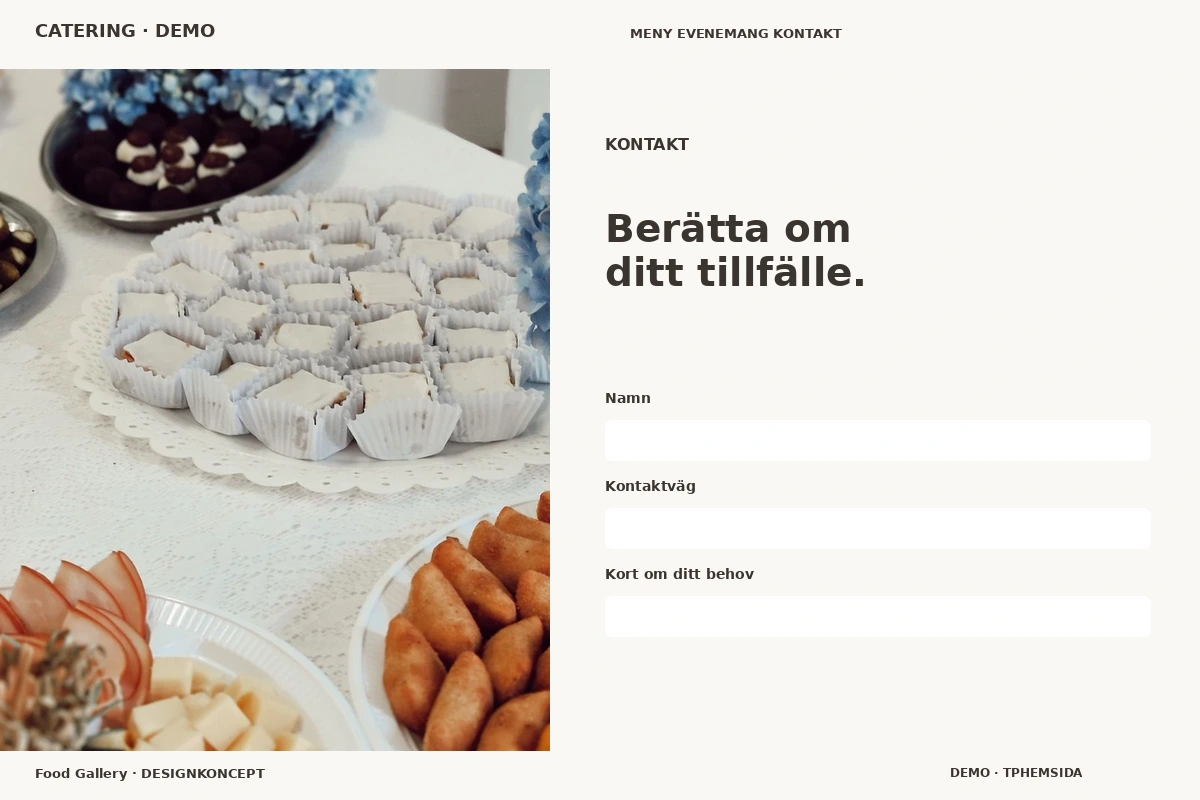Food Gallery – Kontakt för catering
