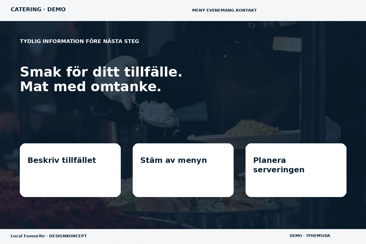 Local Favourite – Inför ditt val för catering
