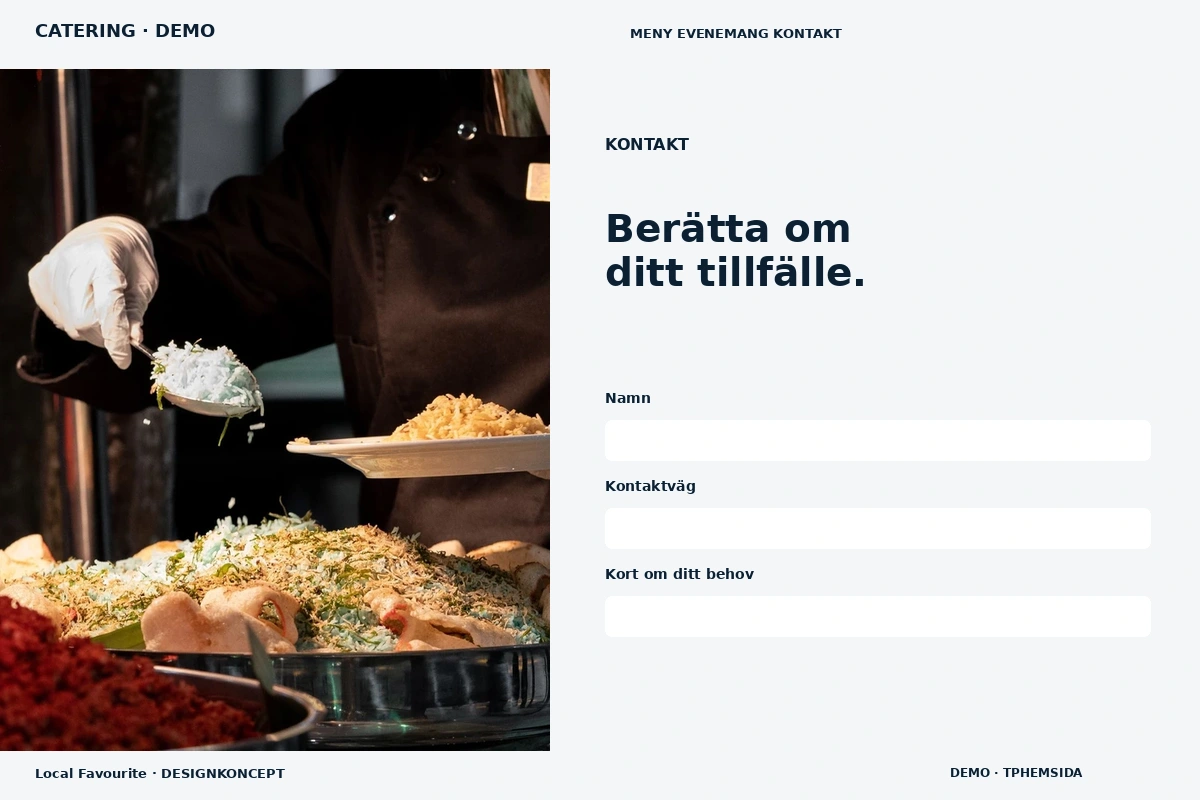 Local Favourite – Kontakt för catering