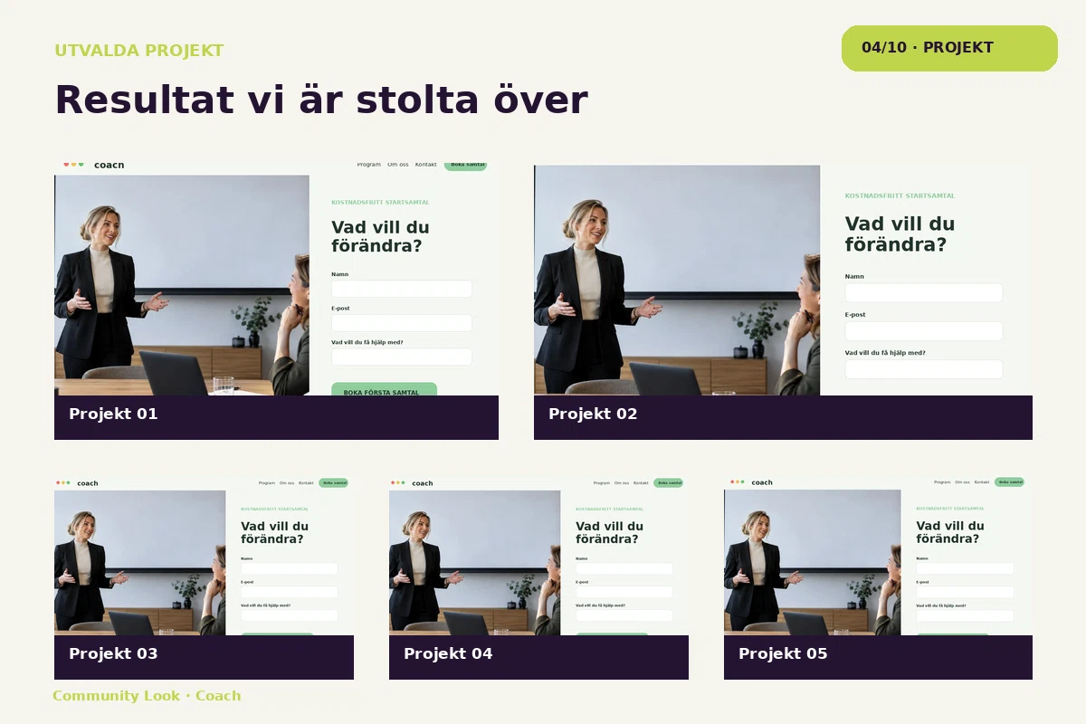 Community Look – Projekt för coach