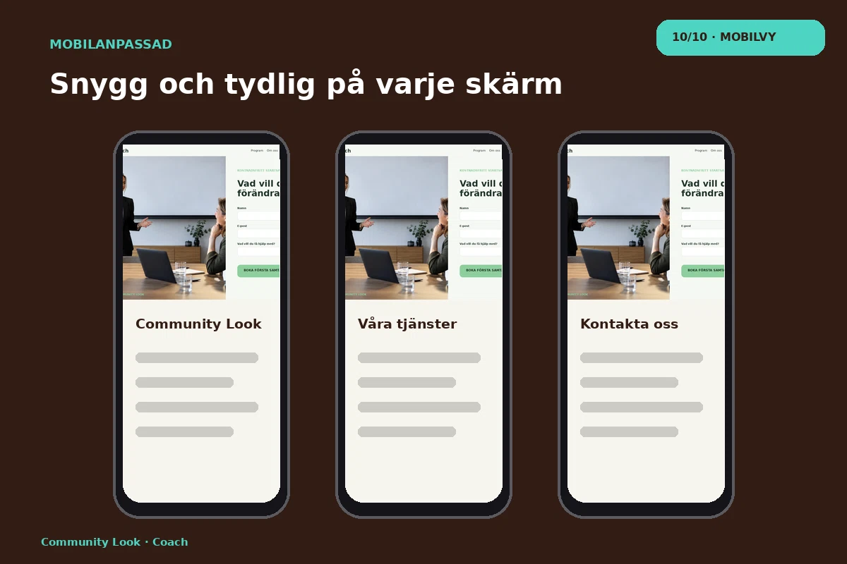Community Look – Mobilvy för coach